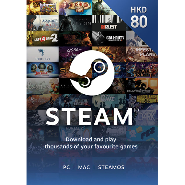 steam 點卡 · Steam預付卡80HKD · Steam點卡批發 · 買賬號