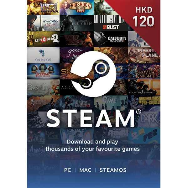 steam 點卡 · Steam預付卡120HKD · Steam點卡批發 · 買賬號