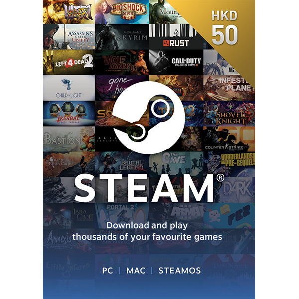 steam 點卡 · Steam預付卡50HKD · Steam點卡批發 · 買賬號