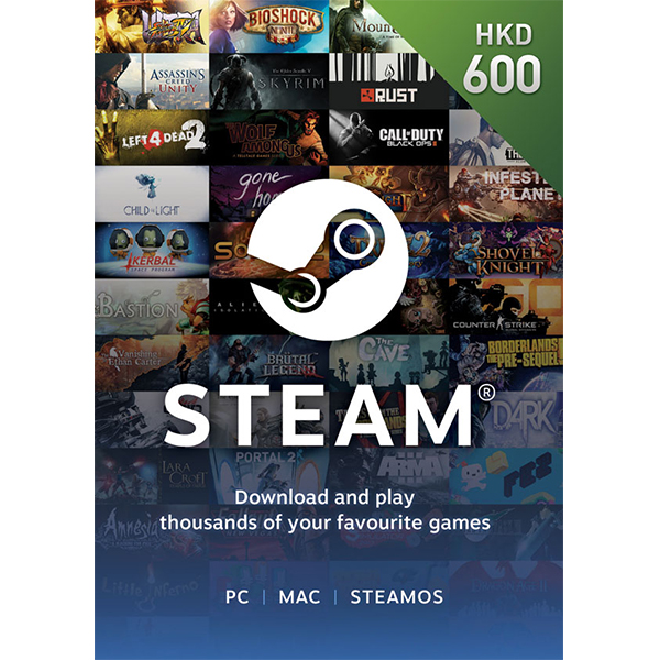 steam 點卡 · Steam預付卡600HKD · Steam點卡批發 · 買賬號