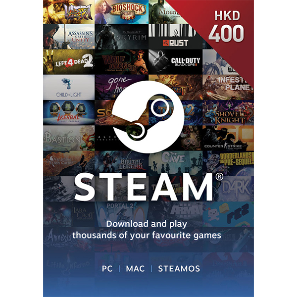 steam 點卡 · Steam預付卡400HKD · Steam點卡批發 · 買賬號